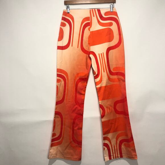 Free People X Hosbjerg Ditte Paloma High Waist Flare Pants Multicolor Size L - Picture 3 of 11
